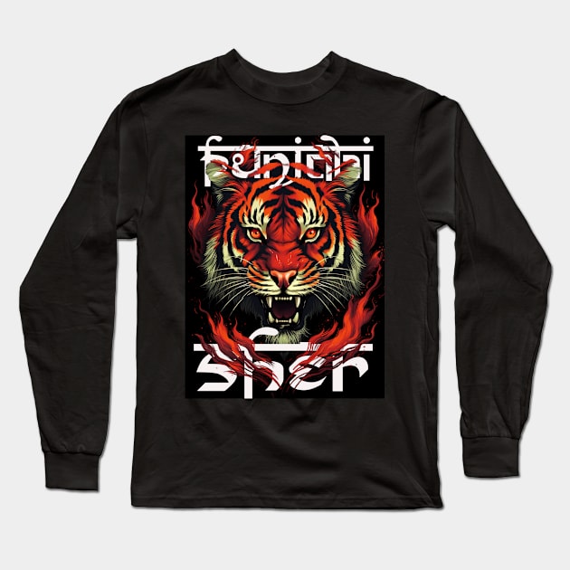 Punjabi Sher Long Sleeve T-Shirt by SAN ART STUDIO 